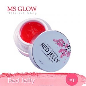 red jelly ms glow asli dan palsu